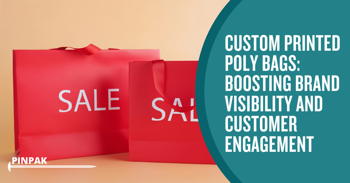 Stack of colorful polybags showcasing different branding styles.