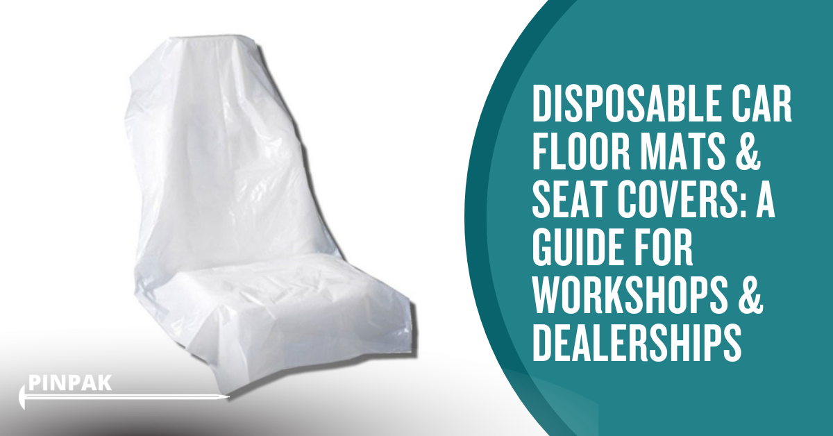 Disposable car floor mats and seat covers for workshops and dealerships